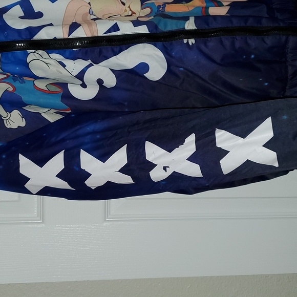 Members Only x Space Jam: A New Legacy Snorkel Bomber Puffer Jacket Size Medium - Picture 13 of 16